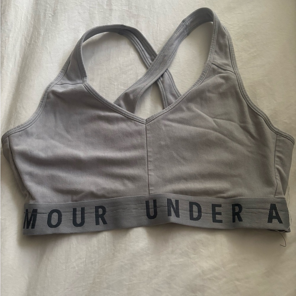 Under Armour Gray Medium-Support Sports Bra